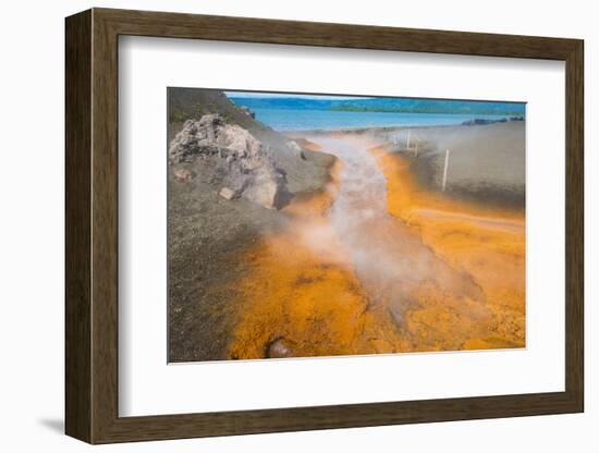 Sulphur river below Volcano Tavurvur, Rabaul, East New Britain, Papua New Guinea, Pacific-Michael Runkel-Framed Photographic Print