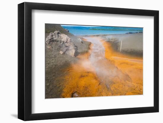 Sulphur river below Volcano Tavurvur, Rabaul, East New Britain, Papua New Guinea, Pacific-Michael Runkel-Framed Photographic Print