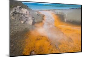 Sulphur river below Volcano Tavurvur, Rabaul, East New Britain, Papua New Guinea, Pacific-Michael Runkel-Mounted Photographic Print