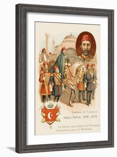 Sultan Abdul Hamid II of Turkey-null-Framed Art Print