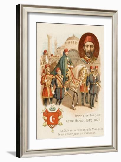 Sultan Abdul Hamid II of Turkey-null-Framed Art Print