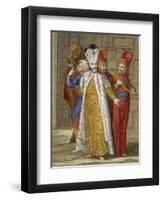 Sultan Ahmed III, C.1708-Jean Baptiste Vanmour-Framed Giclee Print