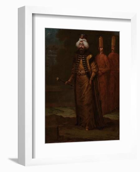 Sultan Ahmed III, c.1727-30-Jean Baptiste Vanmour-Framed Giclee Print