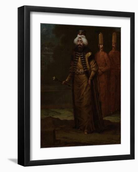 Sultan Ahmed III-Jean Baptiste Vanmour-Framed Art Print