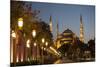 Sultan Ahmed Mosque, or Blue Mosque, at Dusk in Istanbul, Turkey-Carlo Acenas-Mounted Photographic Print