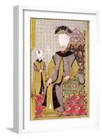 Sultan Ahmet III and the Heir to the Throne-Levni-Framed Giclee Print