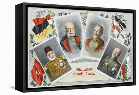 Sultan Mehmed V Reshad of Turkey and Allies-null-Framed Stretched Canvas