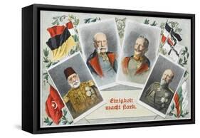 Sultan Mehmed V Reshad of Turkey and Allies-null-Framed Stretched Canvas