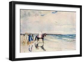 Sultan Mulai Abd-Ul-Aziz on the West Shore of Morocco, Circa 1900-null-Framed Giclee Print