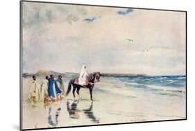 Sultan Mulai Abd-Ul-Aziz on the West Shore of Morocco, Circa 1900-null-Mounted Giclee Print