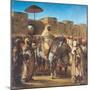 Sultan of Morocco, Leaving His Palace of Meknes with His Entourage, March 1832, 1845-Eugene Delacroix-Mounted Giclee Print