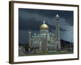 Sultan Omar Ali Saifuddin Mosque, Completed 1958, Bandarseribeg, Brunei, Borneo, Southeast Asia-Ursula Gahwiler-Framed Photographic Print