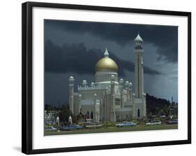 Sultan Omar Ali Saifuddin Mosque, Completed 1958, Bandarseribeg, Brunei, Borneo, Southeast Asia-Ursula Gahwiler-Framed Photographic Print