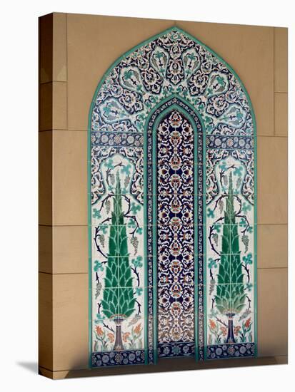 Sultan Quaboos Great Mosque, Muscat, Oman, Middle East-Angelo Cavalli-Stretched Canvas