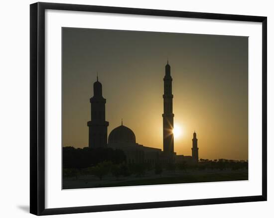 Sultan Quaboos Great Mosque, Muscat, Oman, Middle East-Angelo Cavalli-Framed Photographic Print