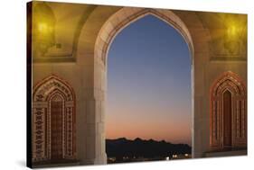 Sultan Quaboos Great Mosque, Muscat, Oman, Middle East-Angelo Cavalli-Stretched Canvas