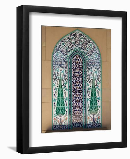 Sultan Quaboos Great Mosque, Muscat, Oman, Middle East-Angelo Cavalli-Framed Photographic Print