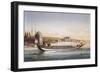 Sultan's Palace and Boats Parade in Turkey in 1855, Print by Lemercier, 19th Century-null-Framed Giclee Print