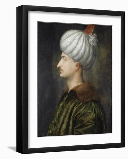 Sultan Suleiman I the Magnificent-Titian (Tiziano Vecelli)-Framed Giclee Print