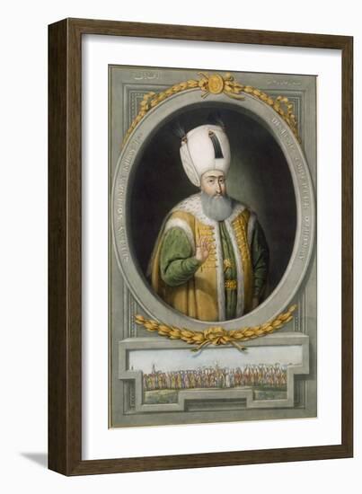 Sultan Suleiman Khan I, 10th Sultan of the Ottoman Empire, 1815-John Young-Framed Giclee Print