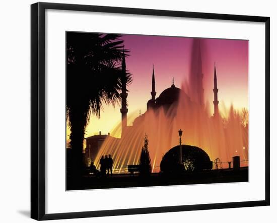 Sultanahmet, Blue Mosque, Istanbul, Turkey-Peter Adams-Framed Photographic Print