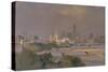 Sultry Afternoon in August, King's Reach, 1988-Trevor Chamberlain-Stretched Canvas