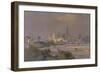 Sultry Afternoon in August, King's Reach, 1988-Trevor Chamberlain-Framed Giclee Print
