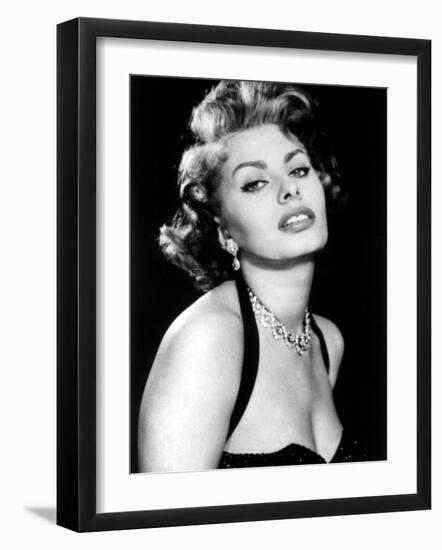 Sultry Sophia Loren Publicity Pose Promotion for Pride and the Passion, 1957-null-Framed Photo