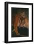 Sumatran Tiger Walking on Log-DLILLC-Framed Photographic Print