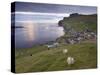 Sumba, Picturesque Village on South-West Tip of Suduroy Island, and Sheep, Suduroy Island-Patrick Dieudonne-Stretched Canvas