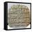 Sumerian Contract Written in Pre-Cuneiform Script-null-Framed Stretched Canvas
