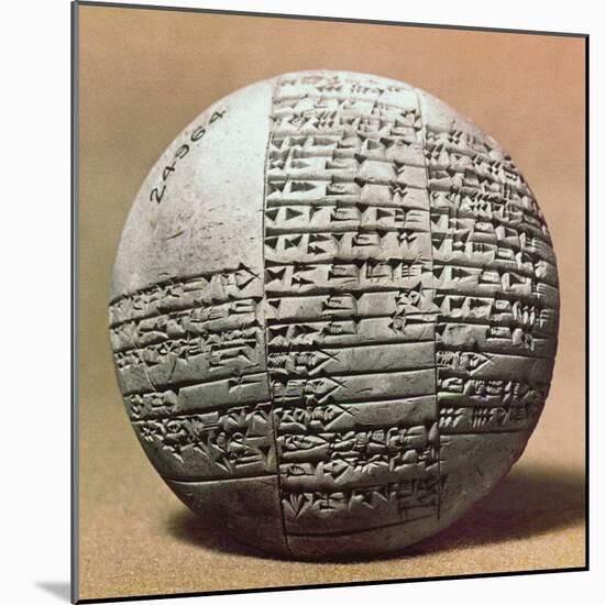 Sumerian Cuneiform-null-Mounted Photographic Print