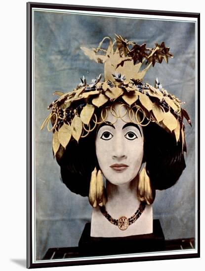 Sumerian Headdress Worn by Queen Shub-Ad, Discovered in Ur by Mr. C. Leonard Woolley-null-Mounted Giclee Print
