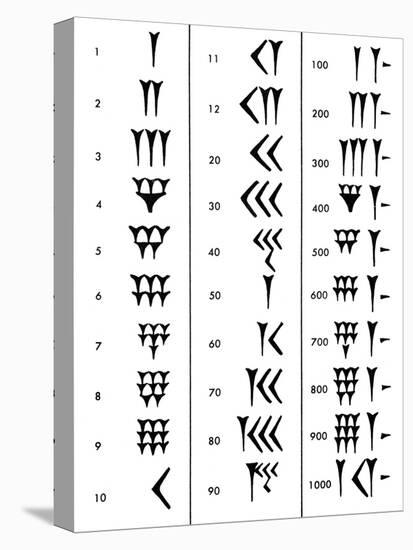 Sumerian Number System-Science Source-Stretched Canvas