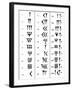 Sumerian Number System-Science Source-Framed Giclee Print