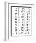 Sumerian Number System-Science Source-Framed Premium Giclee Print