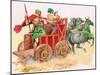 Sumerian War Chariot (Gouache on Paper)-Peter Jackson-Mounted Giclee Print