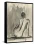 Sumi-e Figure II-Ethan Harper-Framed Stretched Canvas