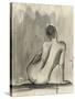 Sumi-e Figure II-Ethan Harper-Stretched Canvas