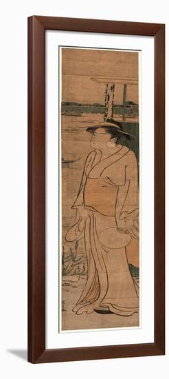 Sumida Kahan No Bijin-Hosoda Eishi-Framed Premium Giclee Print