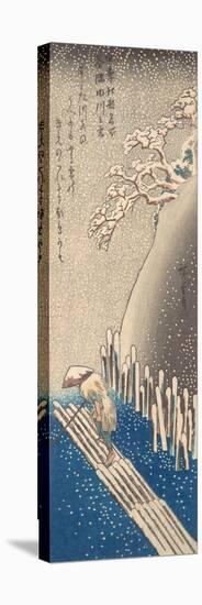 Sumida River in the Snow-Utagawa Hiroshige-Stretched Canvas