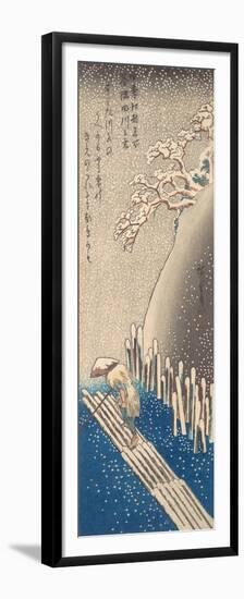 Sumida River in the Snow-Utagawa Hiroshige-Framed Premium Giclee Print