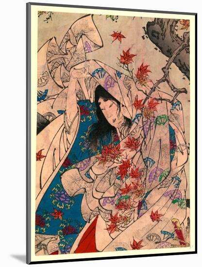 Sumiyoshi No Meigetsu-Tsukioka Yoshitoshi-Mounted Giclee Print