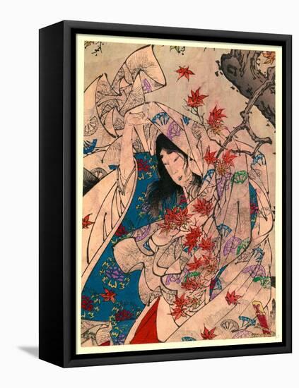 Sumiyoshi No Meigetsu-Tsukioka Yoshitoshi-Framed Stretched Canvas