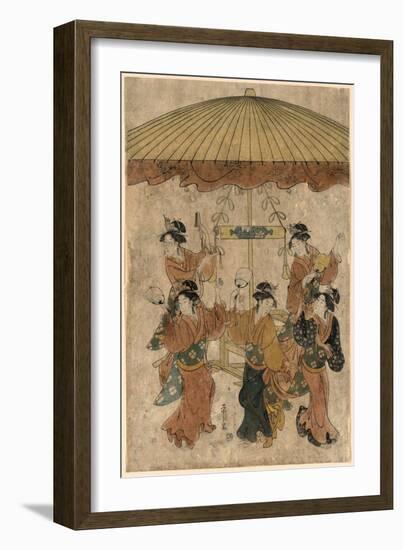 Sumiyoshi Odori-Hosoda Eishi-Framed Giclee Print