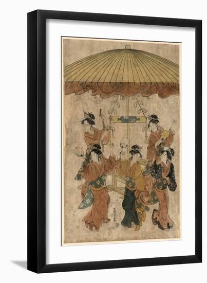 Sumiyoshi Odori-Hosoda Eishi-Framed Giclee Print