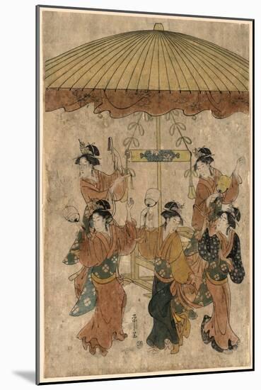 Sumiyoshi Odori-Hosoda Eishi-Mounted Giclee Print