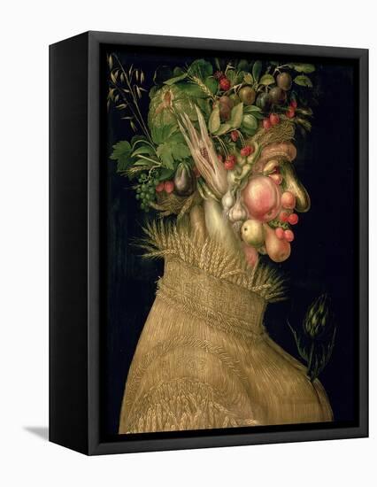 Summer, 1563-Giuseppe Arcimboldo-Framed Stretched Canvas