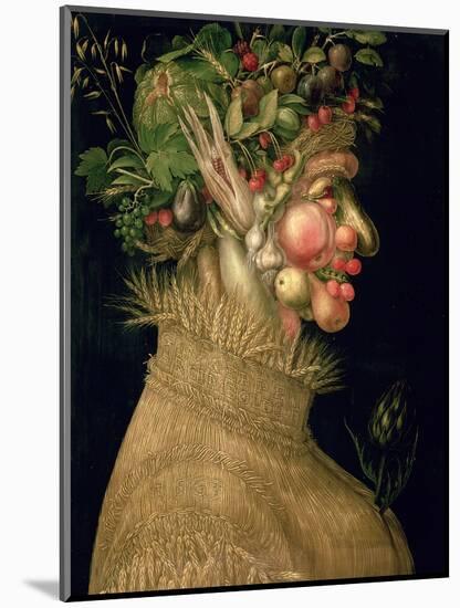 Summer, 1563-Giuseppe Arcimboldo-Mounted Giclee Print