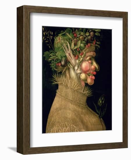 Summer, 1563-Giuseppe Arcimboldo-Framed Premium Giclee Print